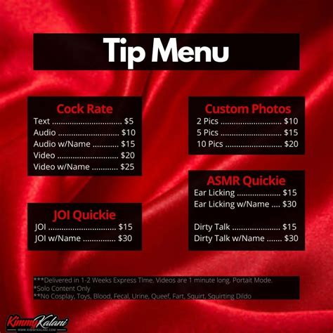 only fans menu ideas|OnlyFans Menu: How To Set It Up, Tips and Ideas